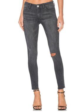 DL1961 No. 3 Instasculpt Skinny Weathered Denim Jeans - 28